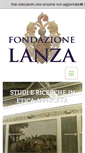 Mobile Screenshot of fondazionelanza.it