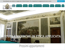 Tablet Screenshot of fondazionelanza.it